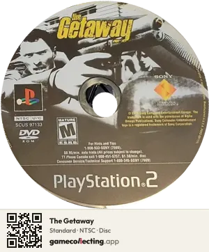 The Getaway PlayStation 2, NTSC disc