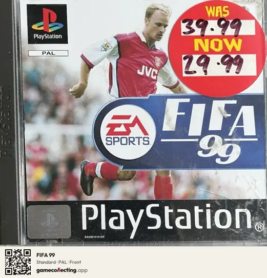 FIFA 99 PlayStation, PAL box front