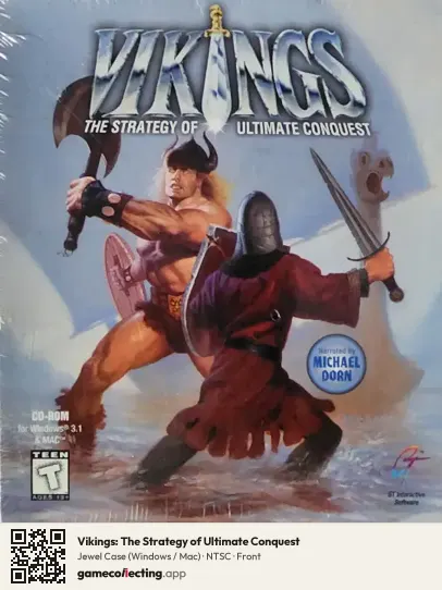 Vikings: The Strategy of Ultimate Conquest Computer, NTSC box front