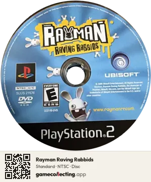 Rayman Raving Rabbids PlayStation 2, NTSC disc
