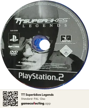 TT Superbikes Legends PlayStation 2, PAL disc