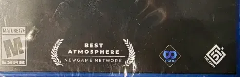 Chernobylite, the ESRB box on its front