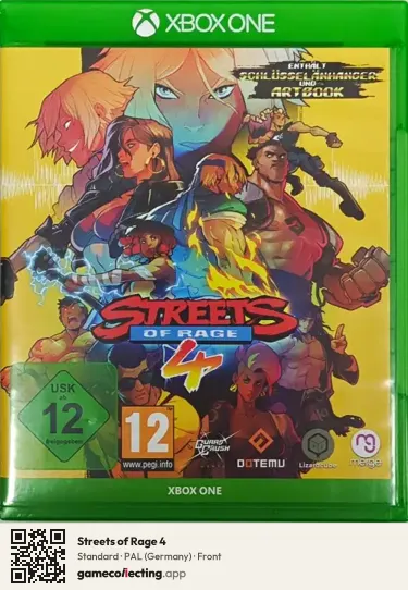 Streets of Rage 4 Xbox One, Germany box front