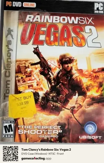 Tom Clancy's Rainbow Six: Vegas 2 Computer, NTSC box front