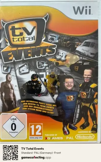 TV Total Events Nintendo Wii, Germany box front