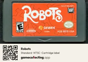 Robots Game Boy Advance, NTSC cartridge label