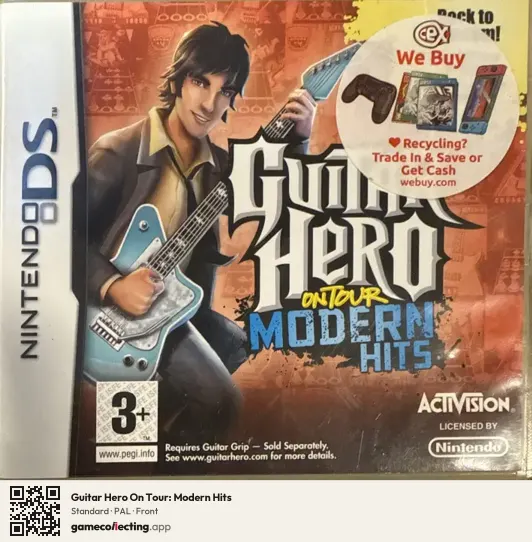 Guitar Hero On Tour: Modern Hits Nintendo DS, PAL box front