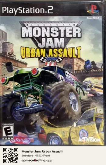 Monster Jam: Urban Assault PlayStation 2, NTSC box front