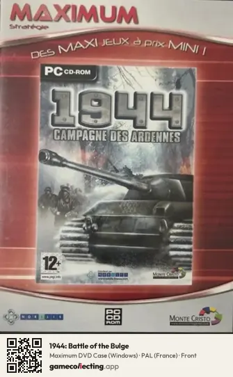 1944: Battle of the Bulge Computer, France box front