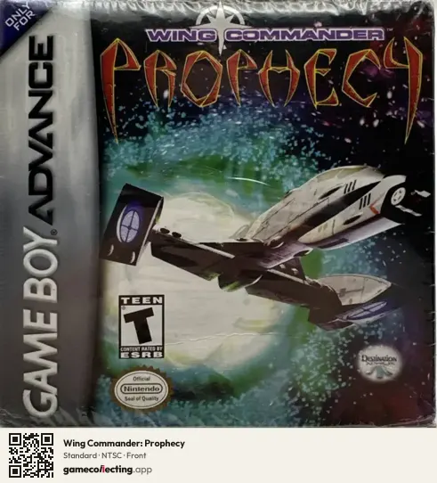 Wing Commander: Prophecy Game Boy Advance, NTSC box front