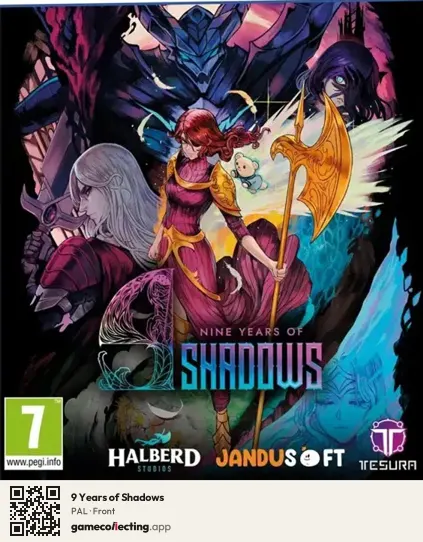 9 Years of Shadows PlayStation 5, PAL box front