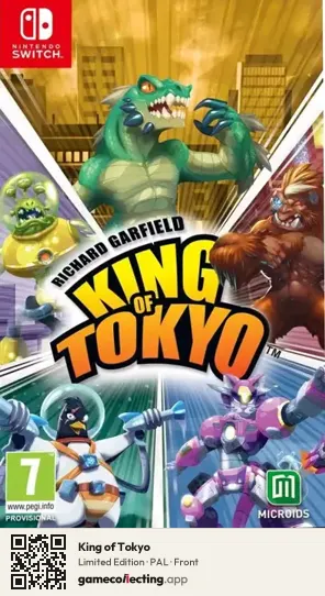 King of Tokyo Nintendo Switch, PAL box front