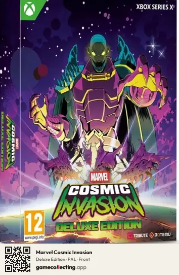 Marvel Cosmic Invasion Xbox Series X, PAL box front