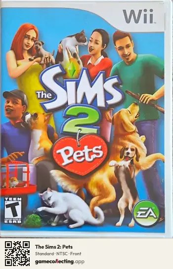 The Sims 2: Pets Nintendo Wii, NTSC box front