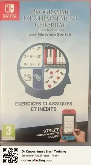 Dr Kawashima's Brain Training Nintendo Switch, France box front