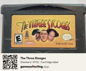 The Three Stooges Game Boy Advance, NTSC cartridge label