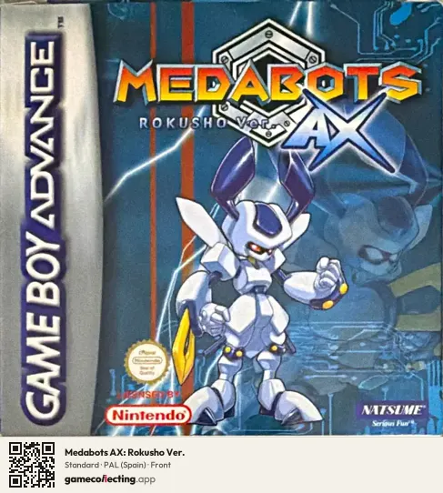 Medabots AX: Rokusho Ver. Game Boy Advance, Spain box front