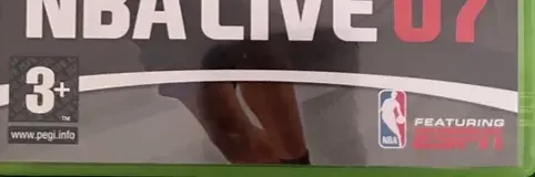 NBA Live 07, the PEGI square on its front
