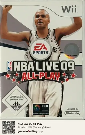 NBA Live 09 All-Play Nintendo Wii, Germany box front