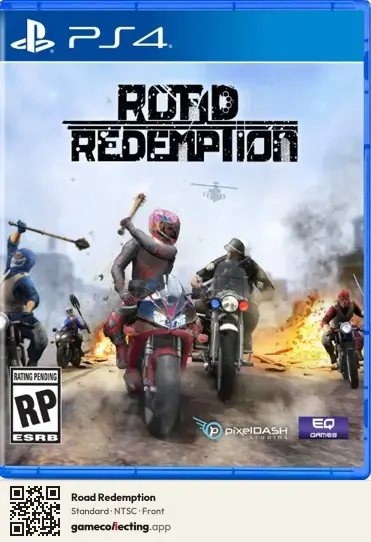 Road Redemption PlayStation 4, NTSC box front