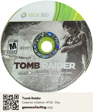Tomb Raider Xbox 360, NTSC disc