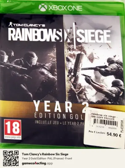 Tom Clancy's Rainbow Six Siege Xbox One, France box front