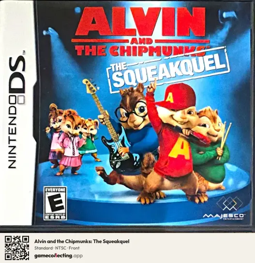 Alvin and the Chipmunks: The Squeakquel Nintendo DS, NTSC box front