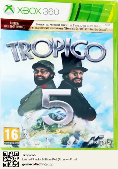 Tropico 5 Xbox 360, France box front
