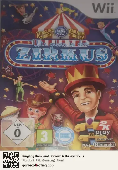 Ringling Bros. and Barnum & Bailey Circus Nintendo Wii, Germany box front
