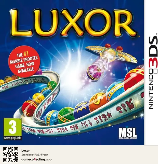Luxor Nintendo 3DS, PAL box front