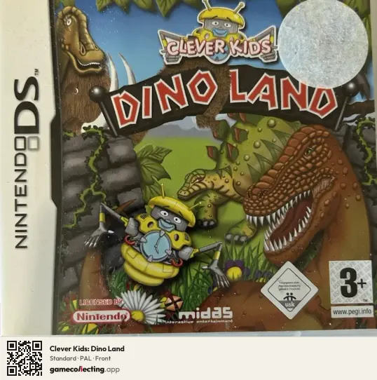 Clever Kids: Dino Land Nintendo DS, PAL box front