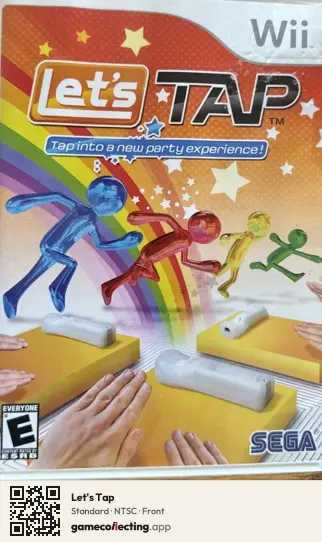 Let's Tap Nintendo Wii, NTSC box front