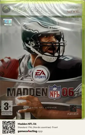 Madden NFL 06 Xbox 360, Nordic countries box front