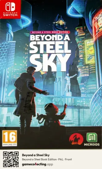 Beyond a Steel Sky Nintendo Switch, PAL box front