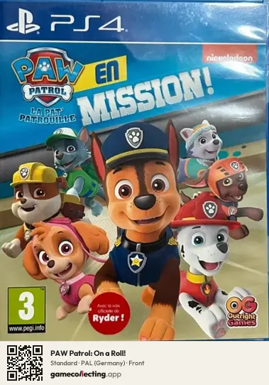 PAW Patrol: On a Roll! PlayStation 4, Germany box front