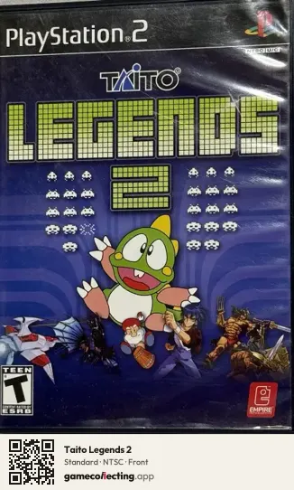 Taito Legends 2 PlayStation 2, NTSC box front
