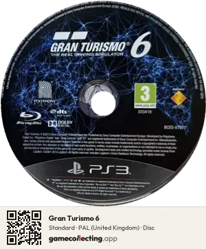 Gran Turismo 6 PlayStation 3, PAL disc