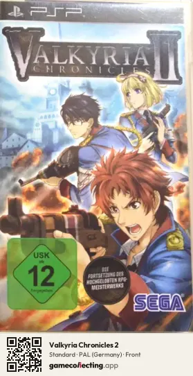 Valkyria Chronicles 2 PlayStation Portable, Germany box front