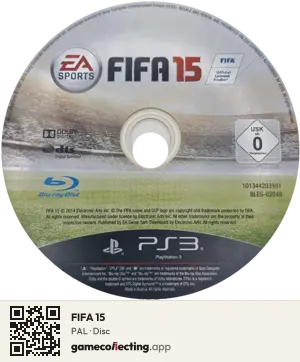 FIFA 15 PlayStation 3, PAL disc