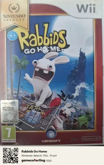 Rabbids Go Home Nintendo Wii, PAL box front