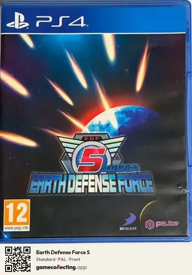 Earth Defense Force 5 PlayStation 4, PAL box front