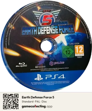 Earth Defense Force 5 PlayStation 4, PAL disc