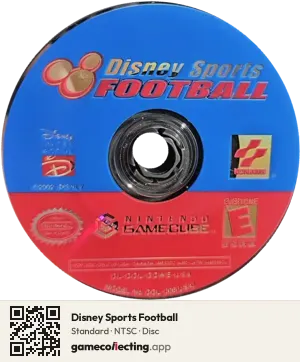 Disney Sports Football Nintendo GameCube, NTSC disc