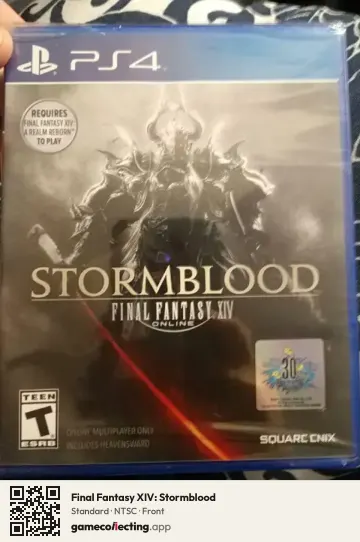 Final Fantasy XIV: Stormblood PlayStation 4, NTSC box front