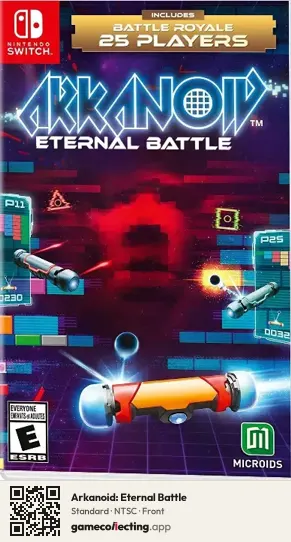 Arkanoid: Eternal Battle Nintendo Switch, NTSC box front