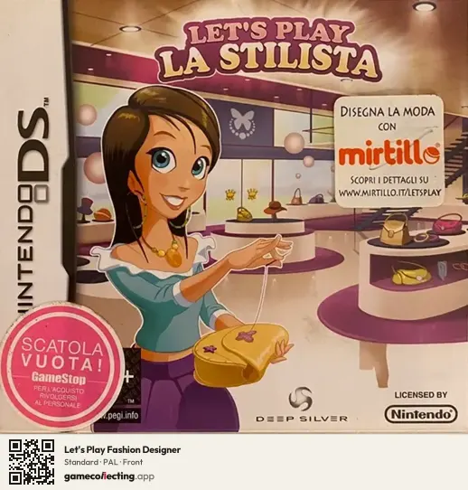Let's Play Fashion Designer Nintendo DS, PAL box front
