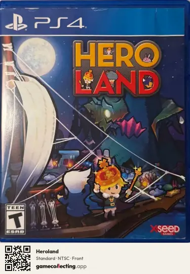 Heroland PlayStation 4, NTSC box front