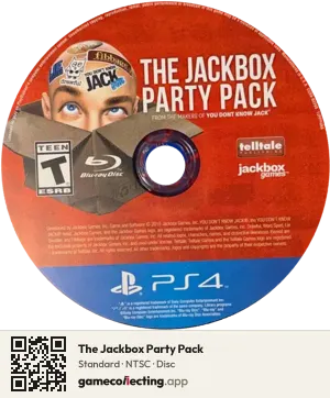 The Jackbox Party Pack PlayStation 4, NTSC disc