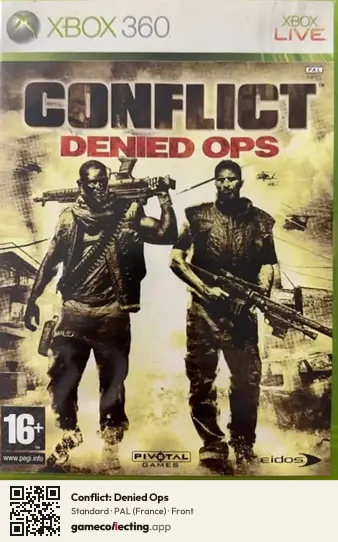 Conflict: Denied Ops Xbox 360, France box front