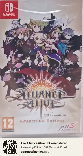 The Alliance Alive HD Remastered Nintendo Switch, France box front